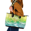 Australia NAIDOC Week Leather Tote Bag Eternal Spirit Tree Pastel Gradient