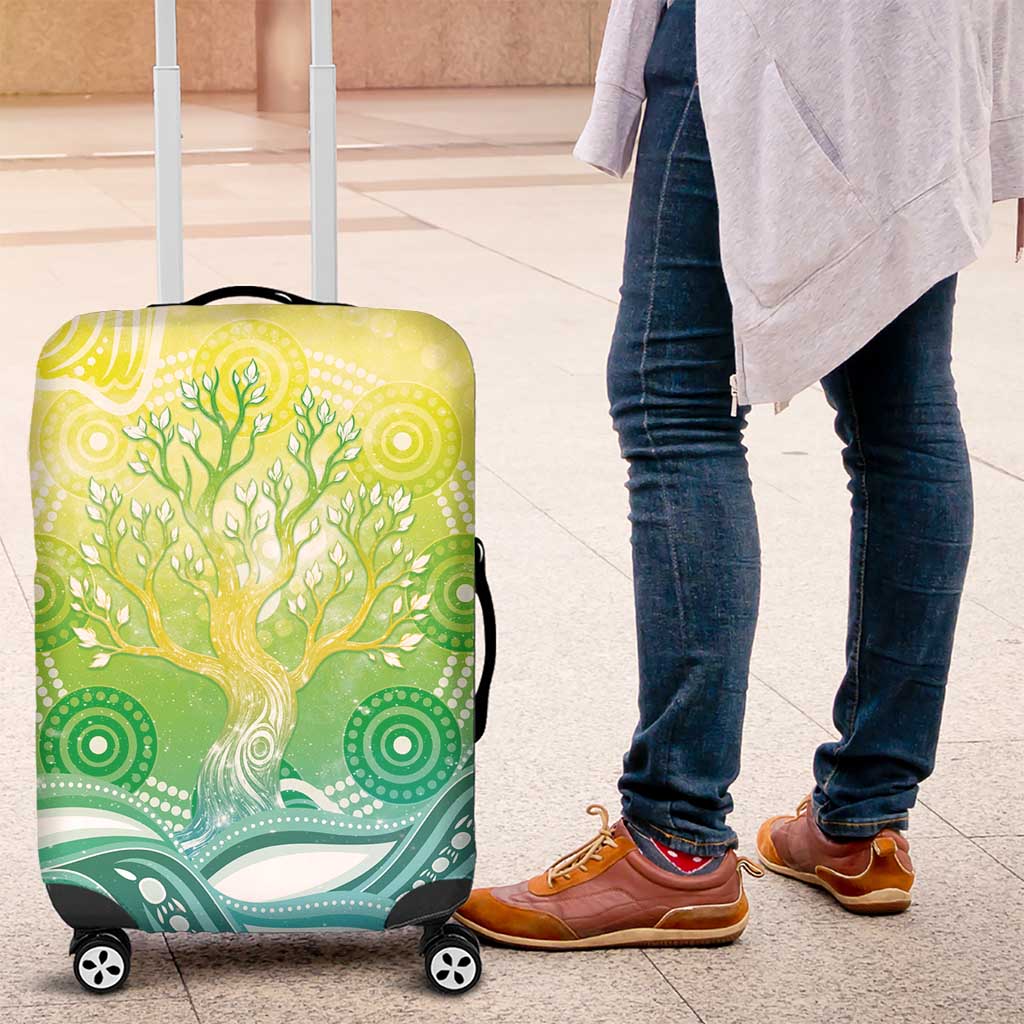 Australia NAIDOC Week Luggage Cover Eternal Spirit Tree Pastel Gradient