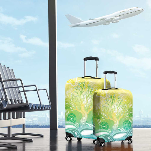Australia NAIDOC Week Luggage Cover Eternal Spirit Tree Pastel Gradient