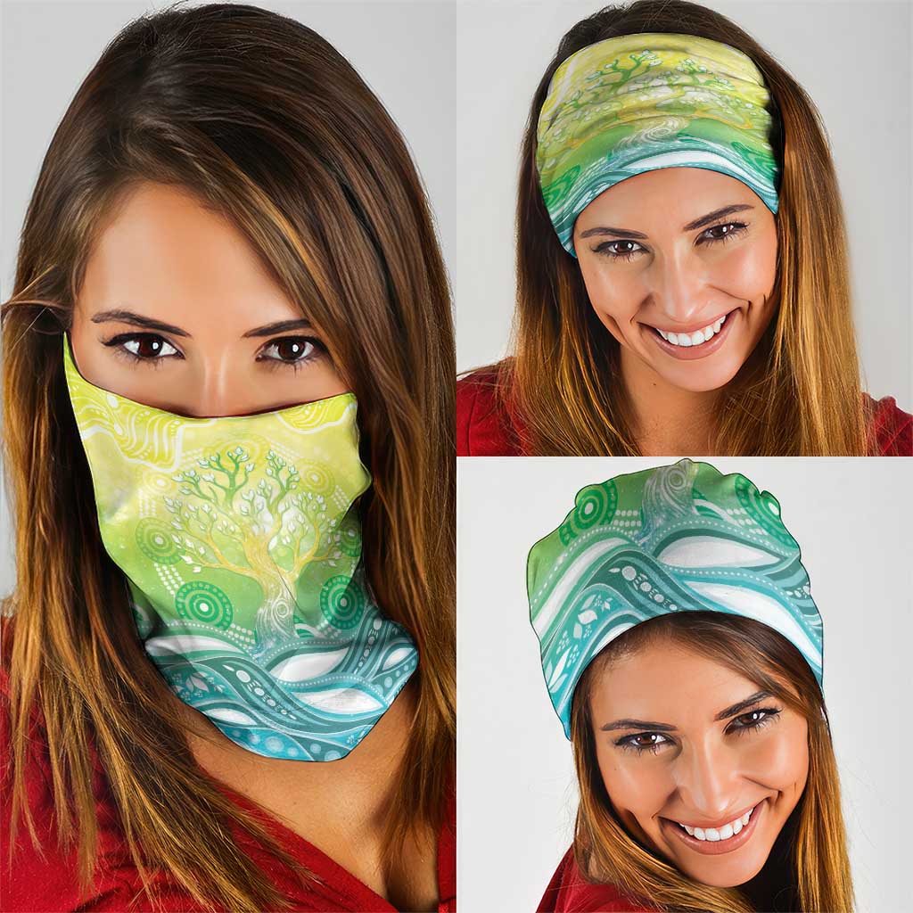 Australia NAIDOC Week Neck Gaiter Eternal Spirit Tree Pastel Gradient