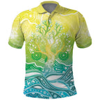Australia NAIDOC Week Polo Shirt Eternal Spirit Tree Pastel Gradient
