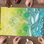 Australia NAIDOC Week Puzzle Eternal Spirit Tree Pastel Gradient