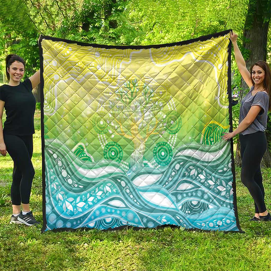 Australia NAIDOC Week Quilt Eternal Spirit Tree Pastel Gradient