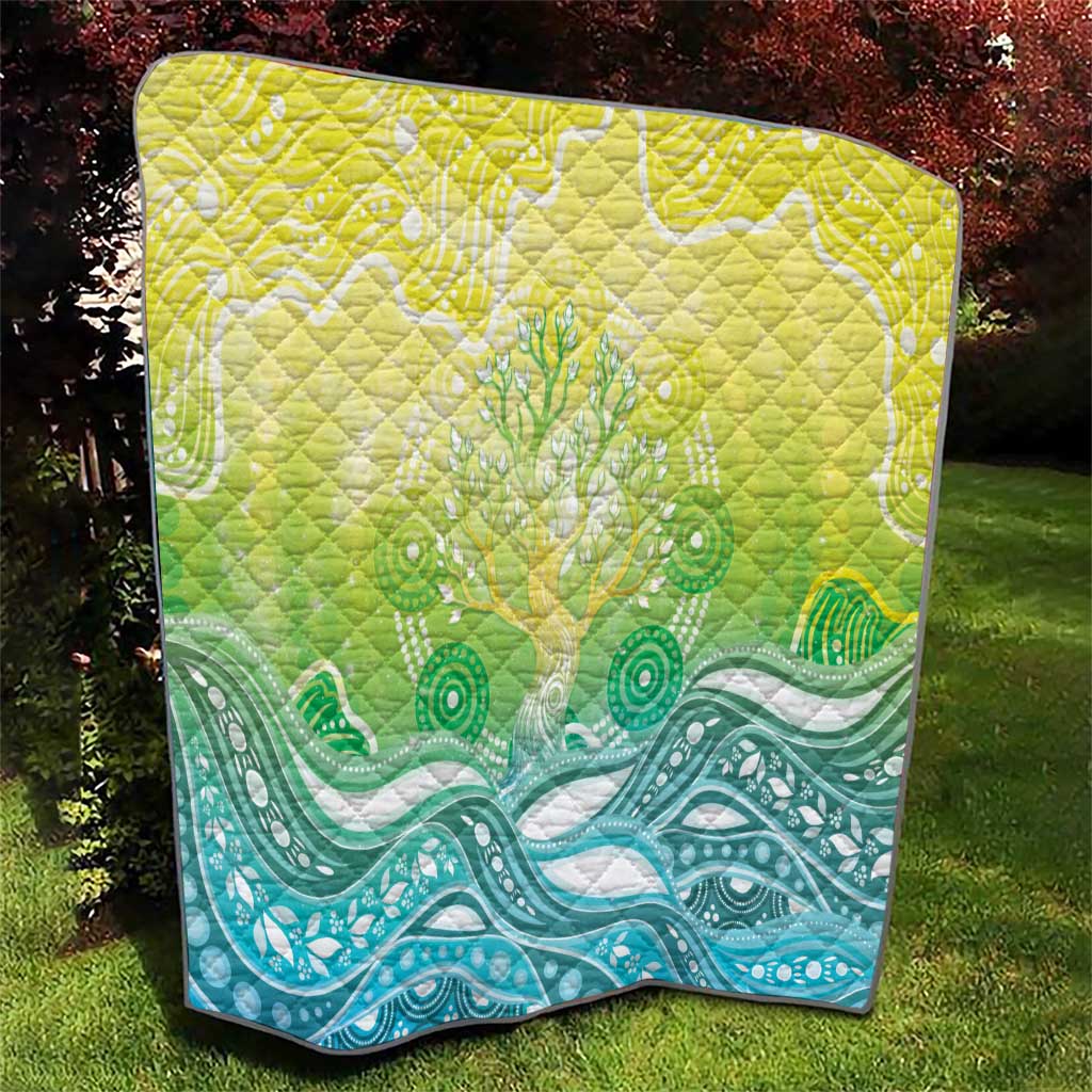 Australia NAIDOC Week Quilt Eternal Spirit Tree Pastel Gradient