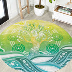 Australia NAIDOC Week Round Carpet Eternal Spirit Tree Pastel Gradient
