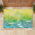 Australia NAIDOC Week Rubber Doormat Eternal Spirit Tree Pastel Gradient