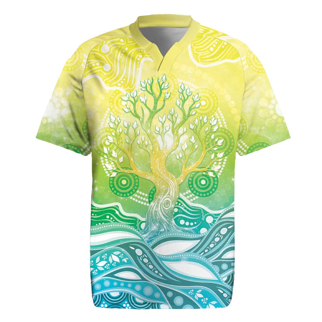 Australia NAIDOC Week Rugby Jersey Eternal Spirit Tree Pastel Gradient