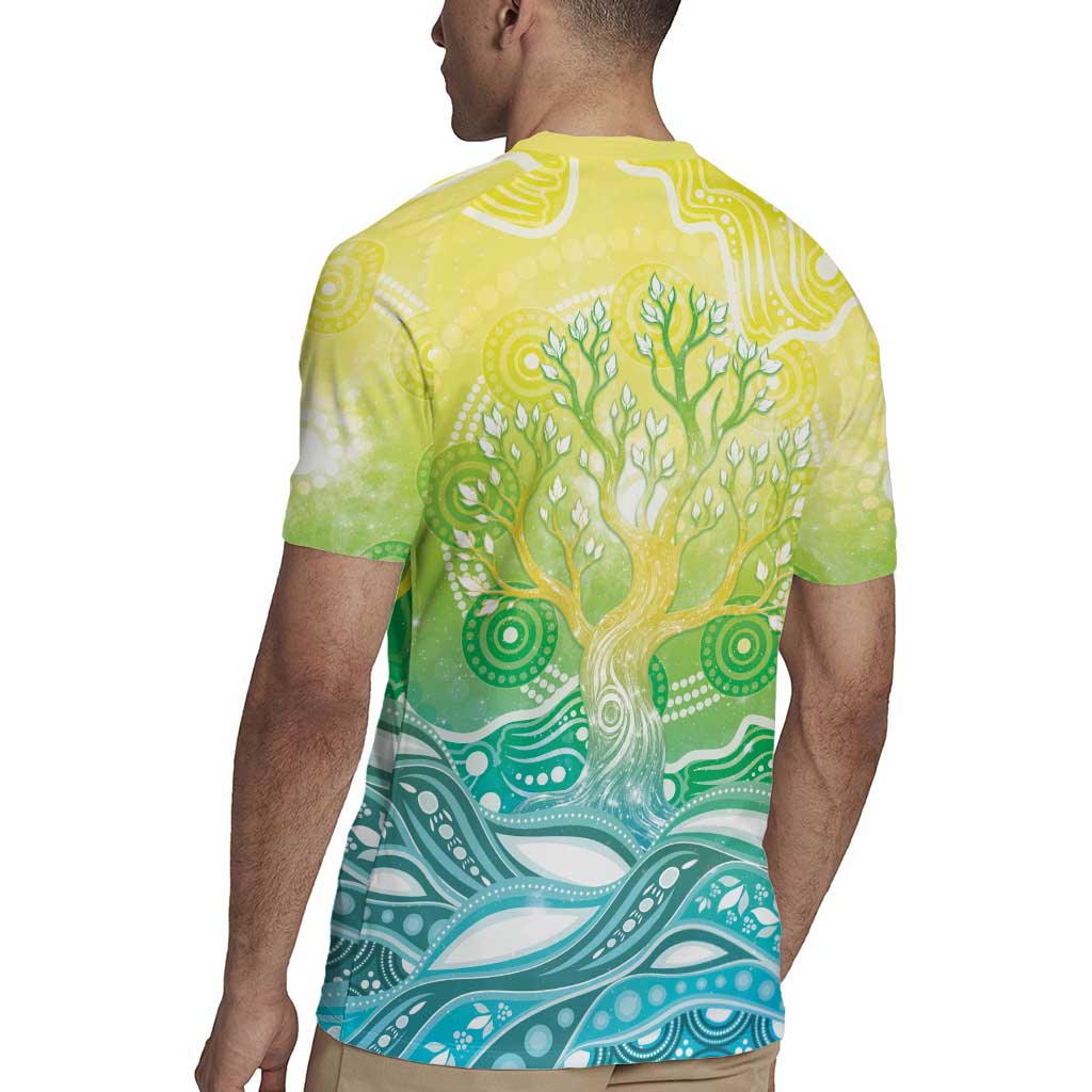 Australia NAIDOC Week Rugby Jersey Eternal Spirit Tree Pastel Gradient