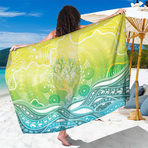 Australia NAIDOC Week Sarong Eternal Spirit Tree Pastel Gradient