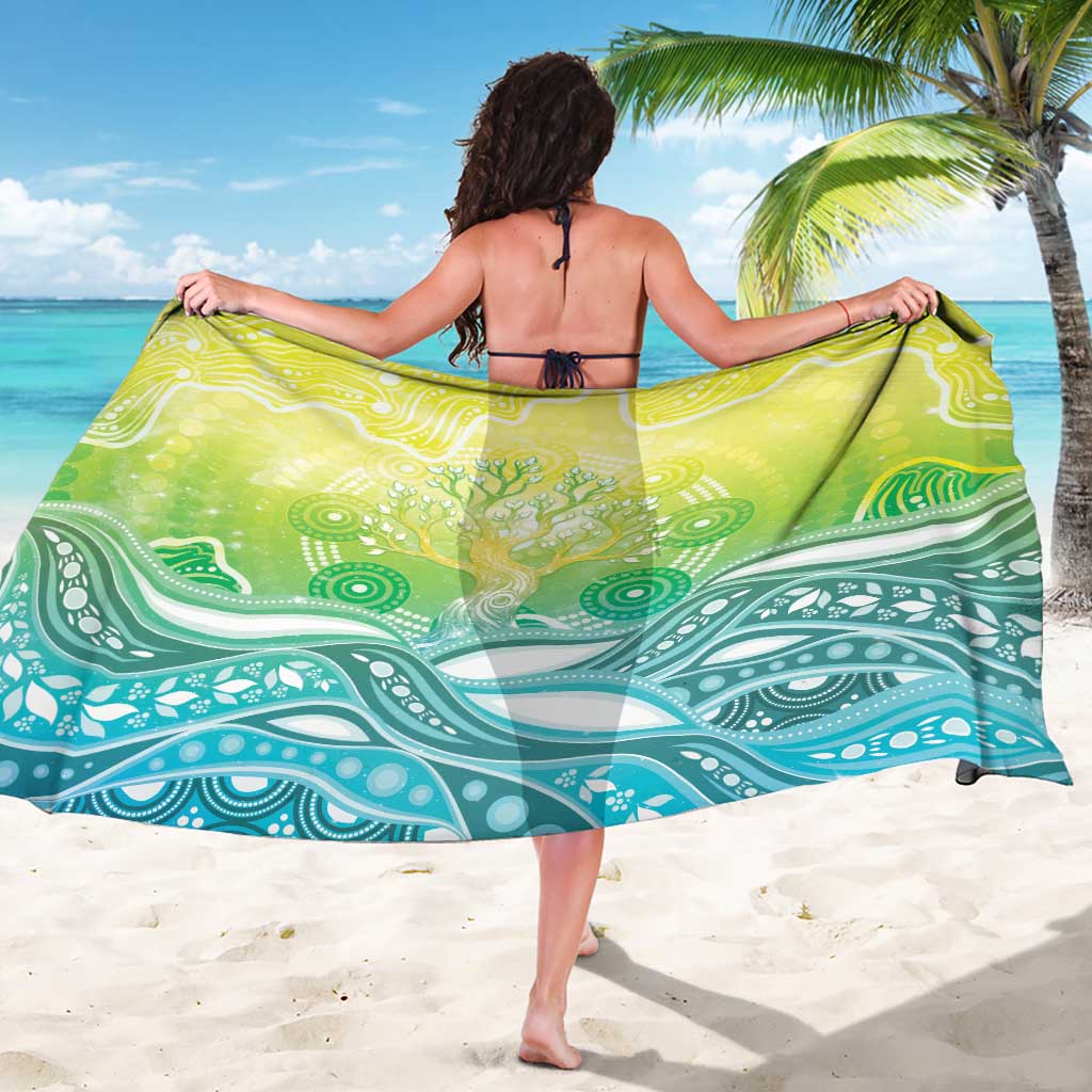 Australia NAIDOC Week Sarong Eternal Spirit Tree Pastel Gradient