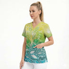 Australia NAIDOC Week Scrub Top Eternal Spirit Tree Pastel Gradient