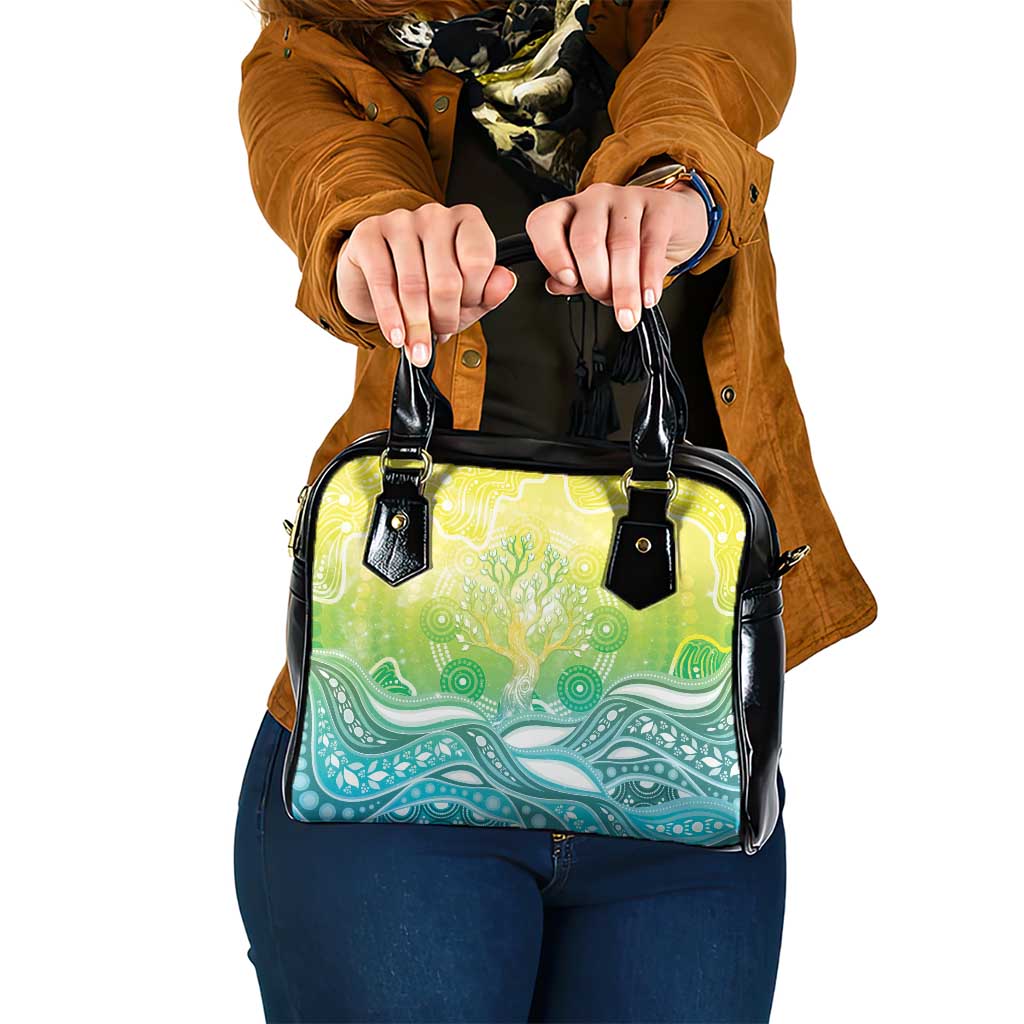 Australia NAIDOC Week Shoulder Handbag Eternal Spirit Tree Pastel Gradient