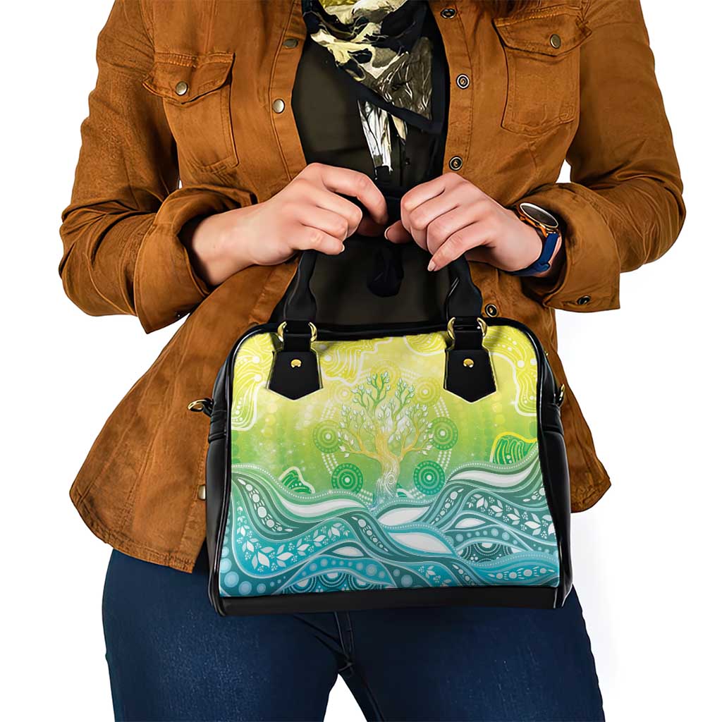 Australia NAIDOC Week Shoulder Handbag Eternal Spirit Tree Pastel Gradient