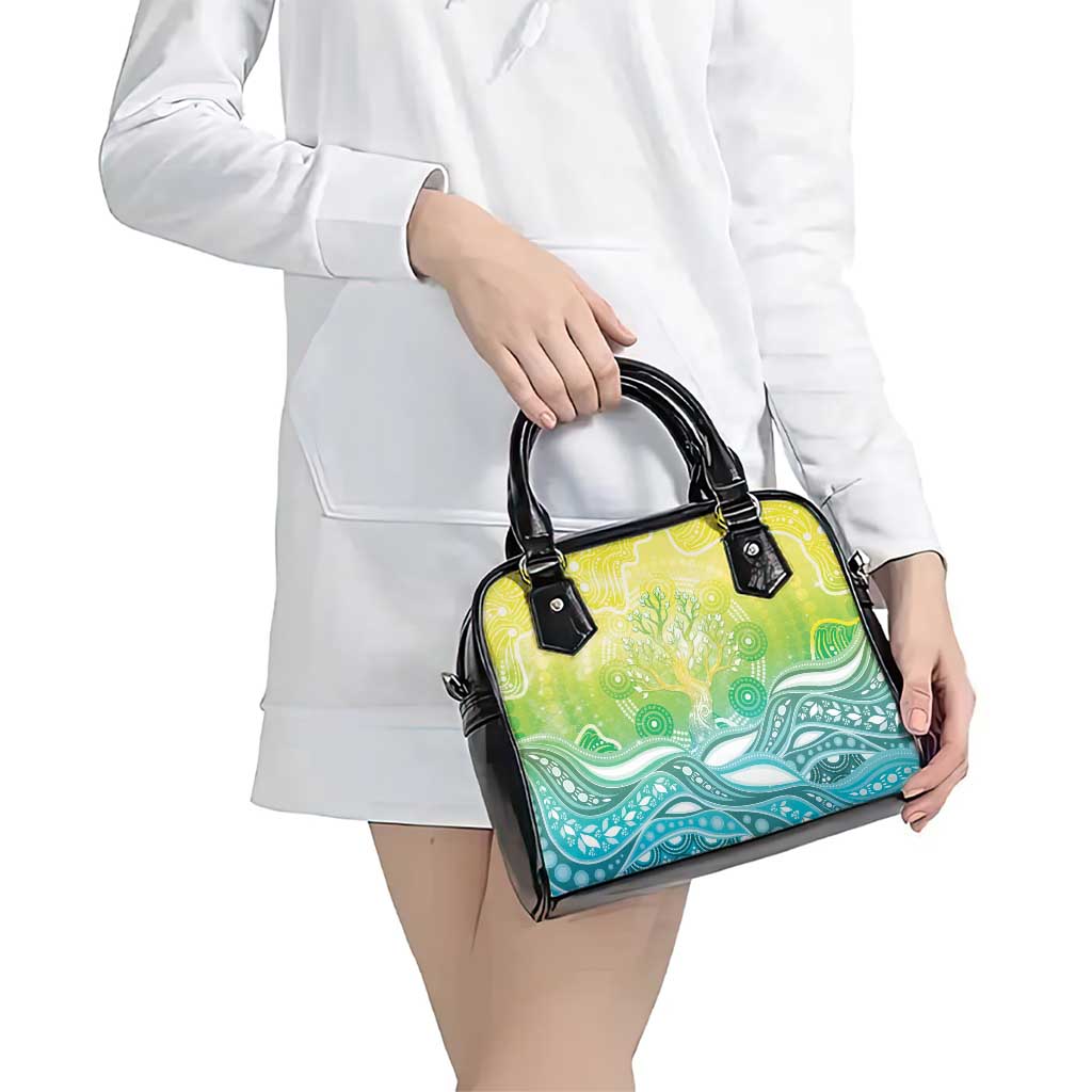 Australia NAIDOC Week Shoulder Handbag Eternal Spirit Tree Pastel Gradient