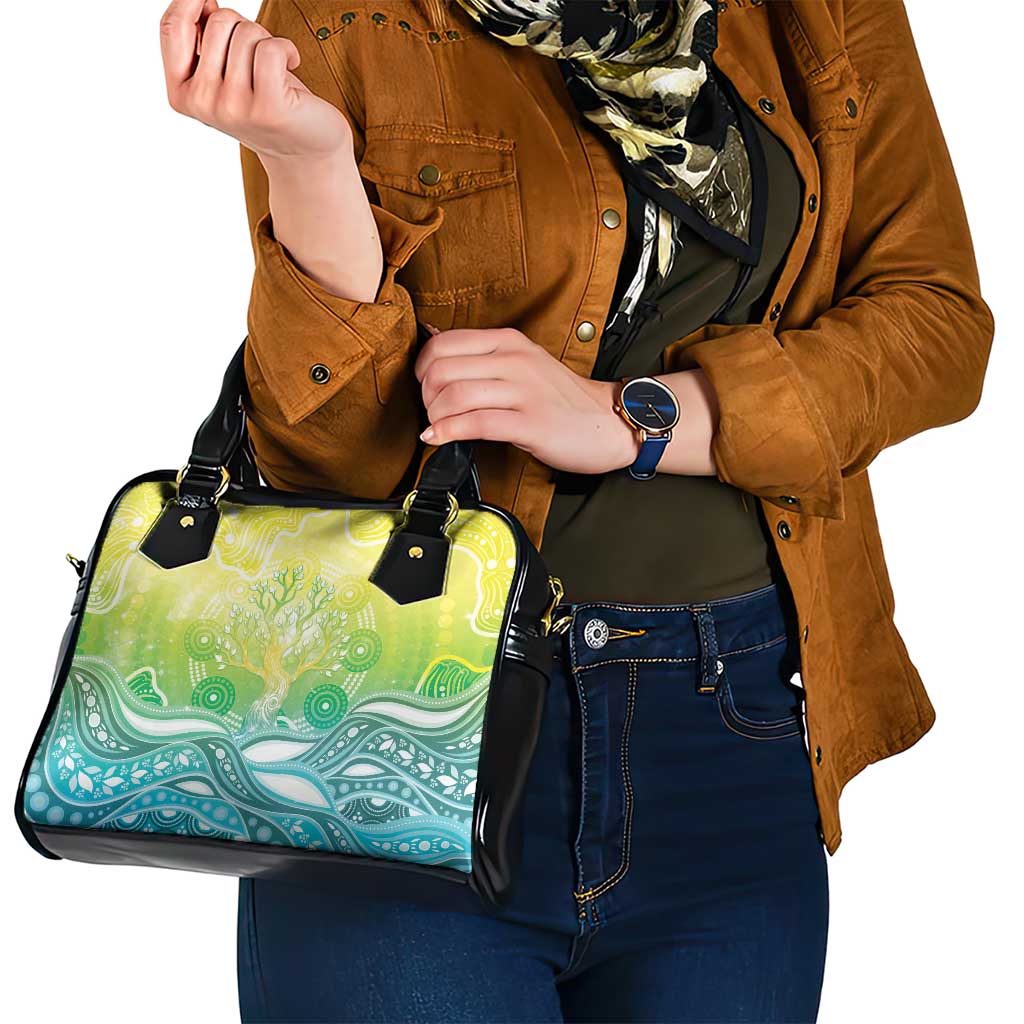 Australia NAIDOC Week Shoulder Handbag Eternal Spirit Tree Pastel Gradient