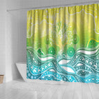 Australia NAIDOC Week Shower Curtain Eternal Spirit Tree Pastel Gradient