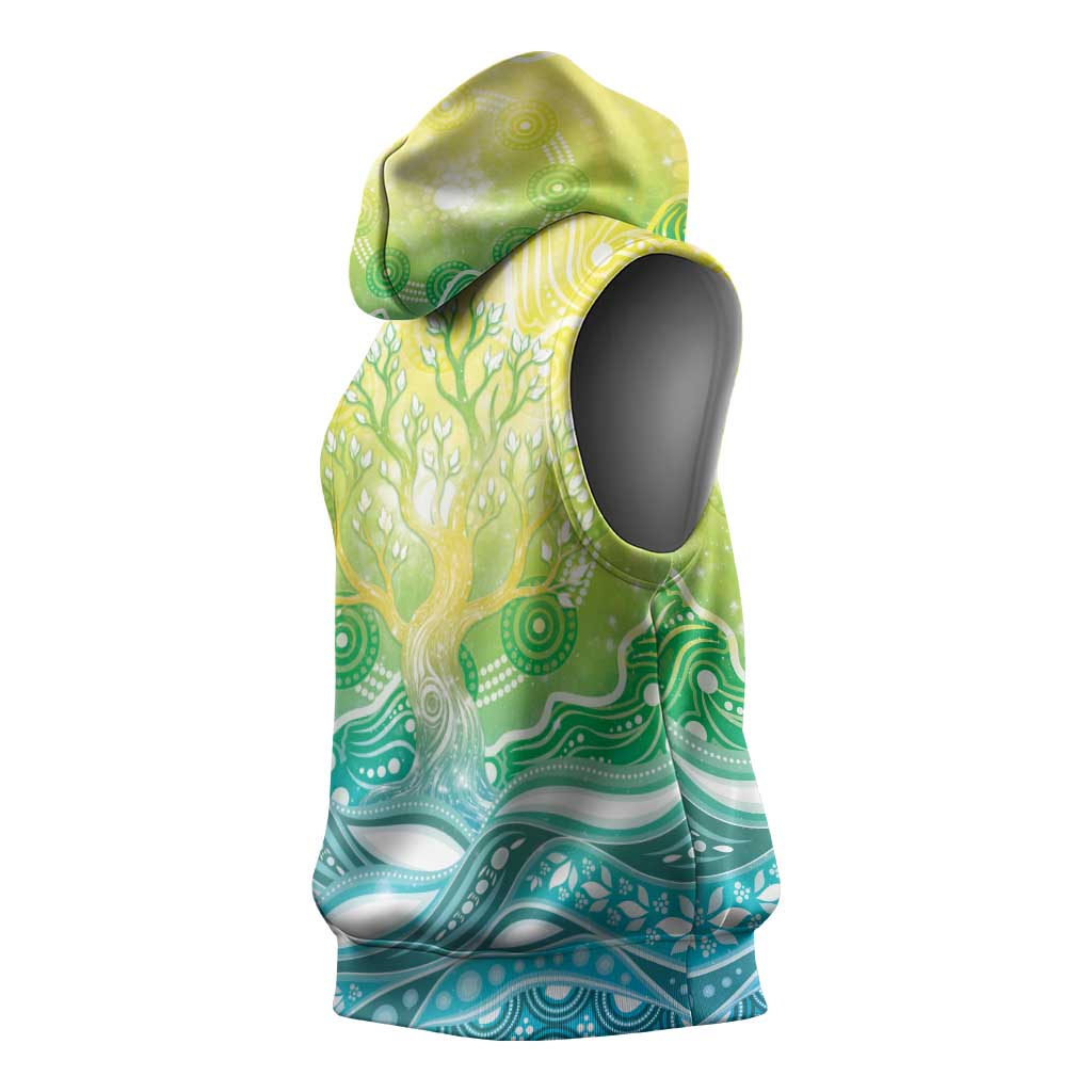 Australia NAIDOC Week Sleeveless Hoodie Eternal Spirit Tree Pastel Gradient