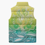 Australia NAIDOC Week Sleeveless Puffer Jacket Eternal Spirit Tree Pastel Gradient