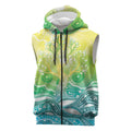 Australia NAIDOC Week Sleeveless Zip Hoodie Eternal Spirit Tree Pastel Gradient