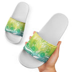 Australia NAIDOC Week Slide Sandals Eternal Spirit Tree Pastel Gradient