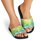 Australia NAIDOC Week Slide Sandals Eternal Spirit Tree Pastel Gradient