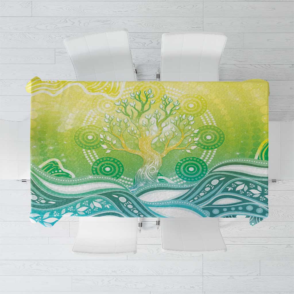 Australia NAIDOC Week Tablecloth Eternal Spirit Tree Pastel Gradient