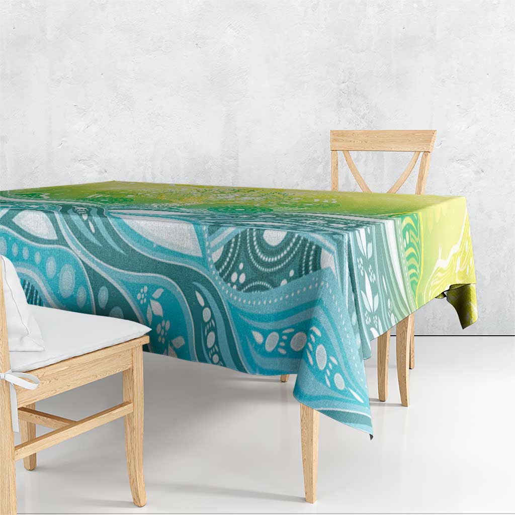 Australia NAIDOC Week Tablecloth Eternal Spirit Tree Pastel Gradient