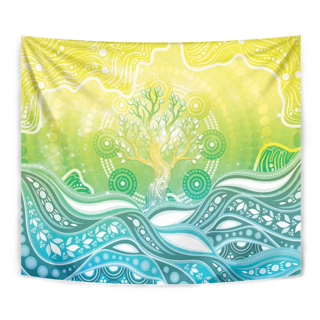 Australia NAIDOC Week Tapestry Eternal Spirit Tree Pastel Gradient