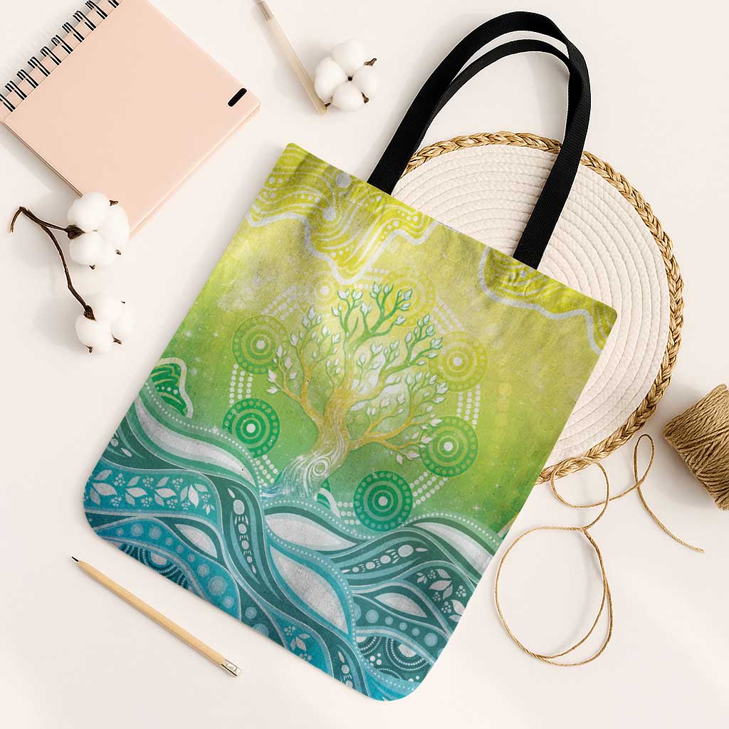 Australia NAIDOC Week Tote Bag Eternal Spirit Tree Pastel Gradient