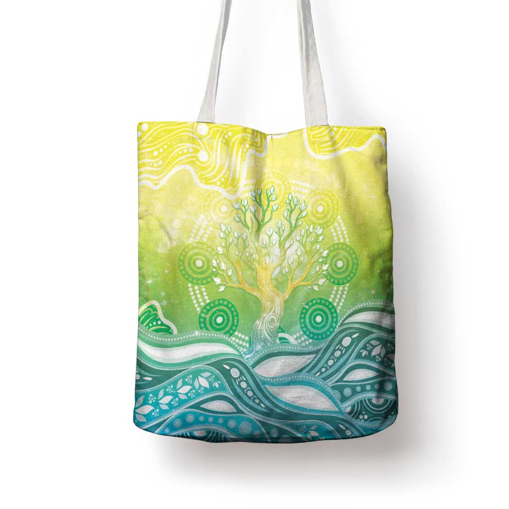 Australia NAIDOC Week Tote Bag Eternal Spirit Tree Pastel Gradient