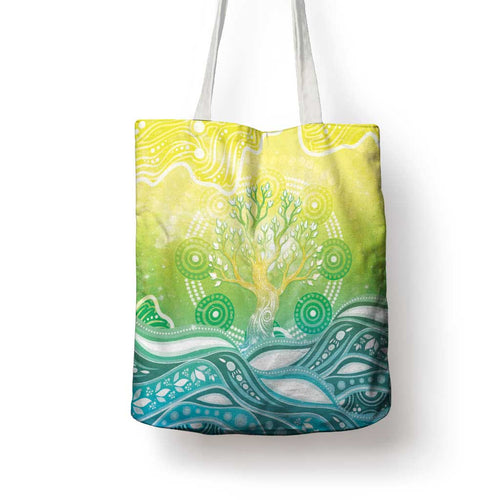 Australia NAIDOC Week Tote Bag Eternal Spirit Tree Pastel Gradient