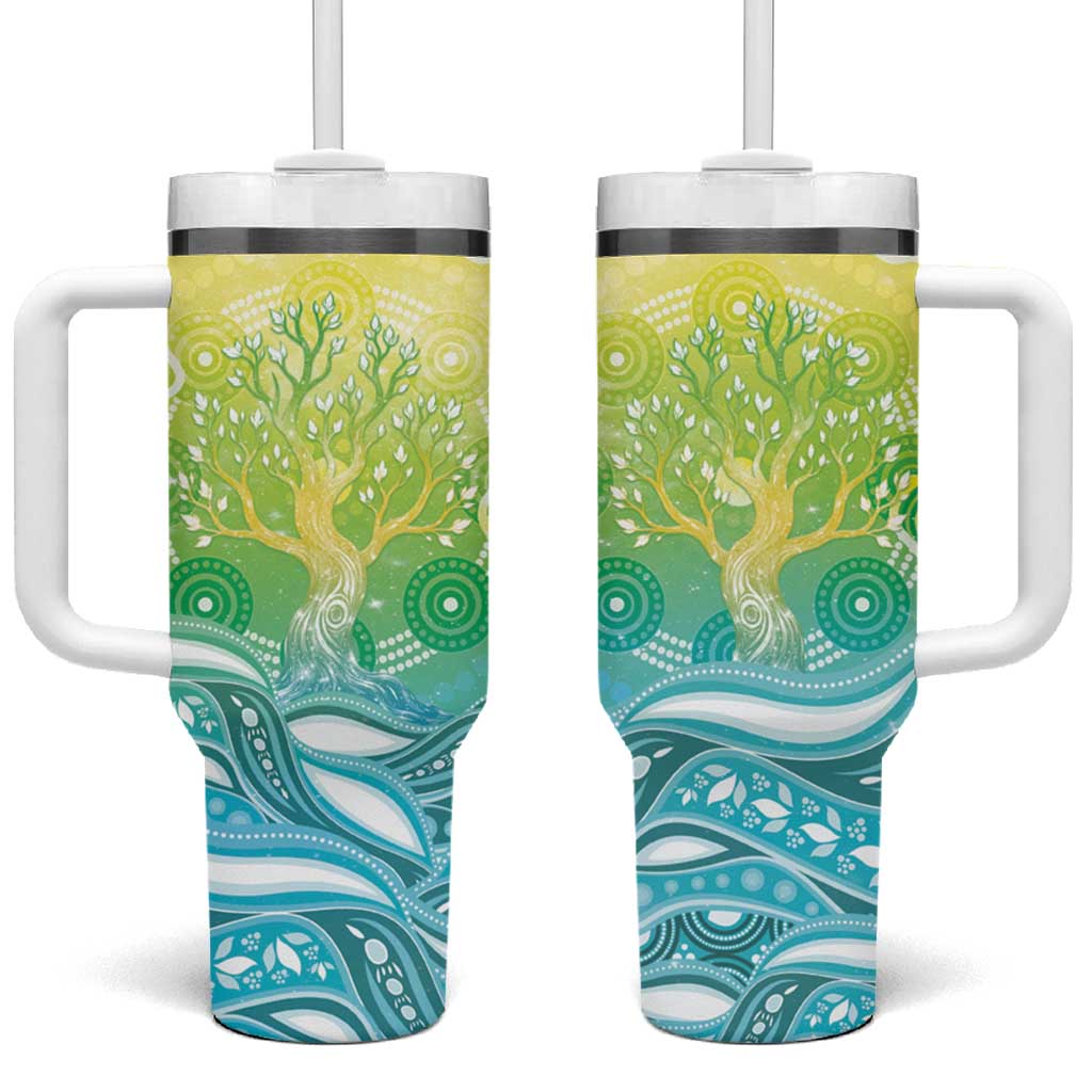 Australia NAIDOC Week Tumbler With Handle Eternal Spirit Tree Pastel Gradient