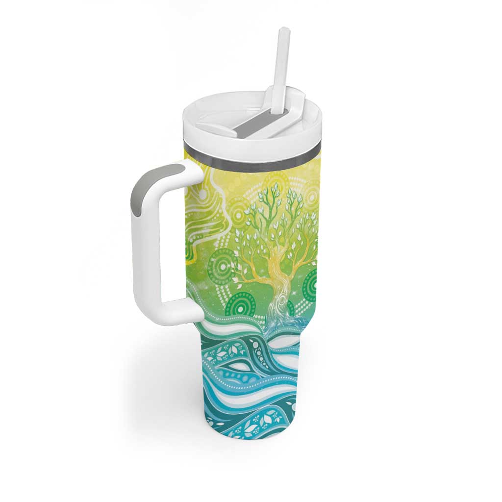 Australia NAIDOC Week Tumbler With Handle Eternal Spirit Tree Pastel Gradient