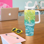 Australia NAIDOC Week Tumbler With Handle Eternal Spirit Tree Pastel Gradient