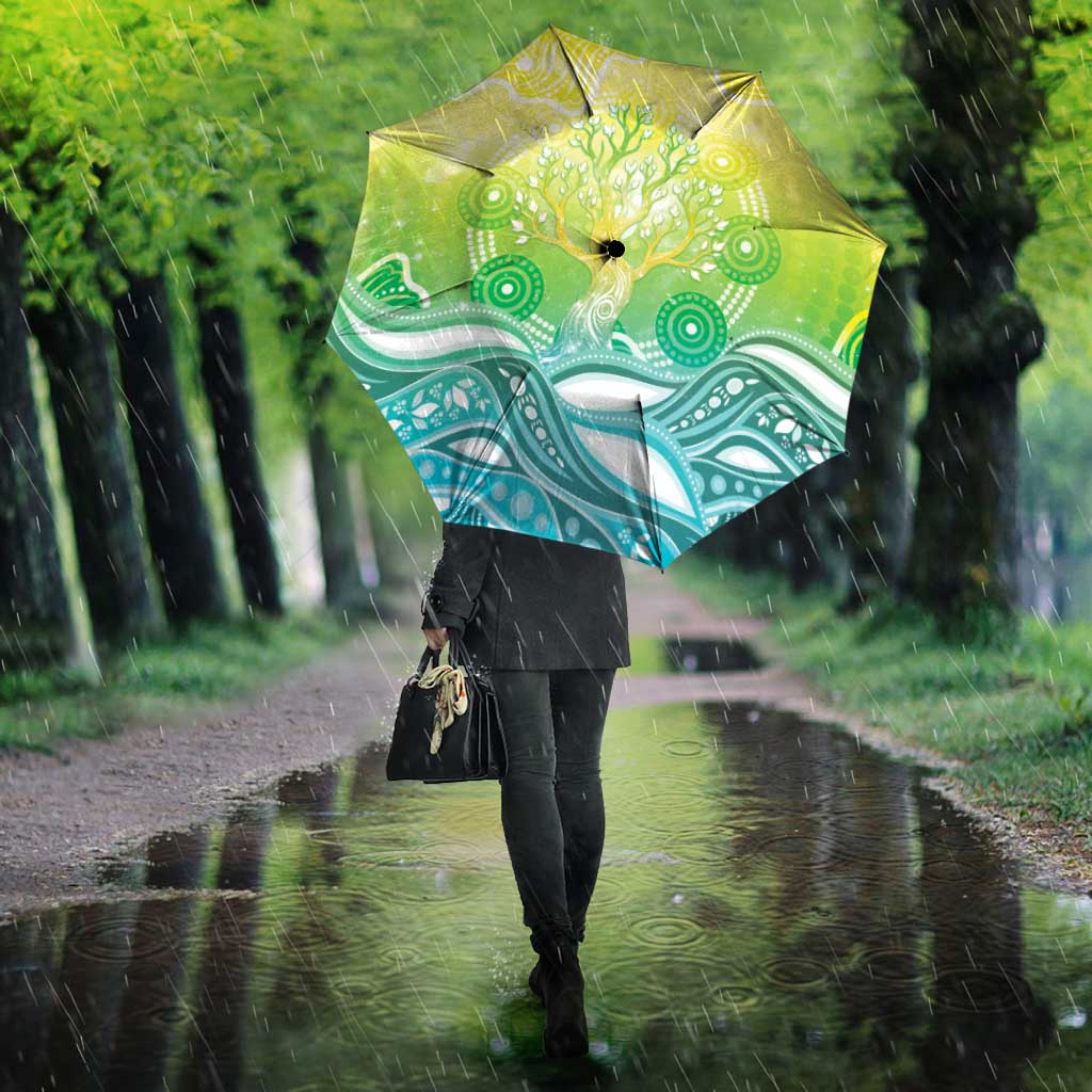 Australia NAIDOC Week Umbrella Eternal Spirit Tree Pastel Gradient