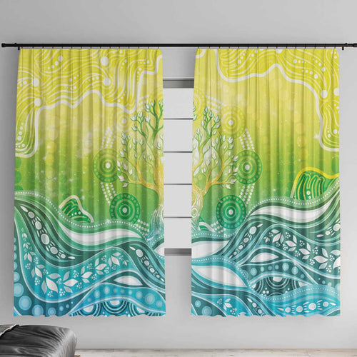 Australia NAIDOC Week Window Curtain Eternal Spirit Tree Pastel Gradient