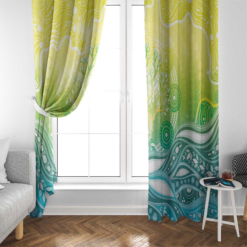 Australia NAIDOC Week Window Curtain Eternal Spirit Tree Pastel Gradient