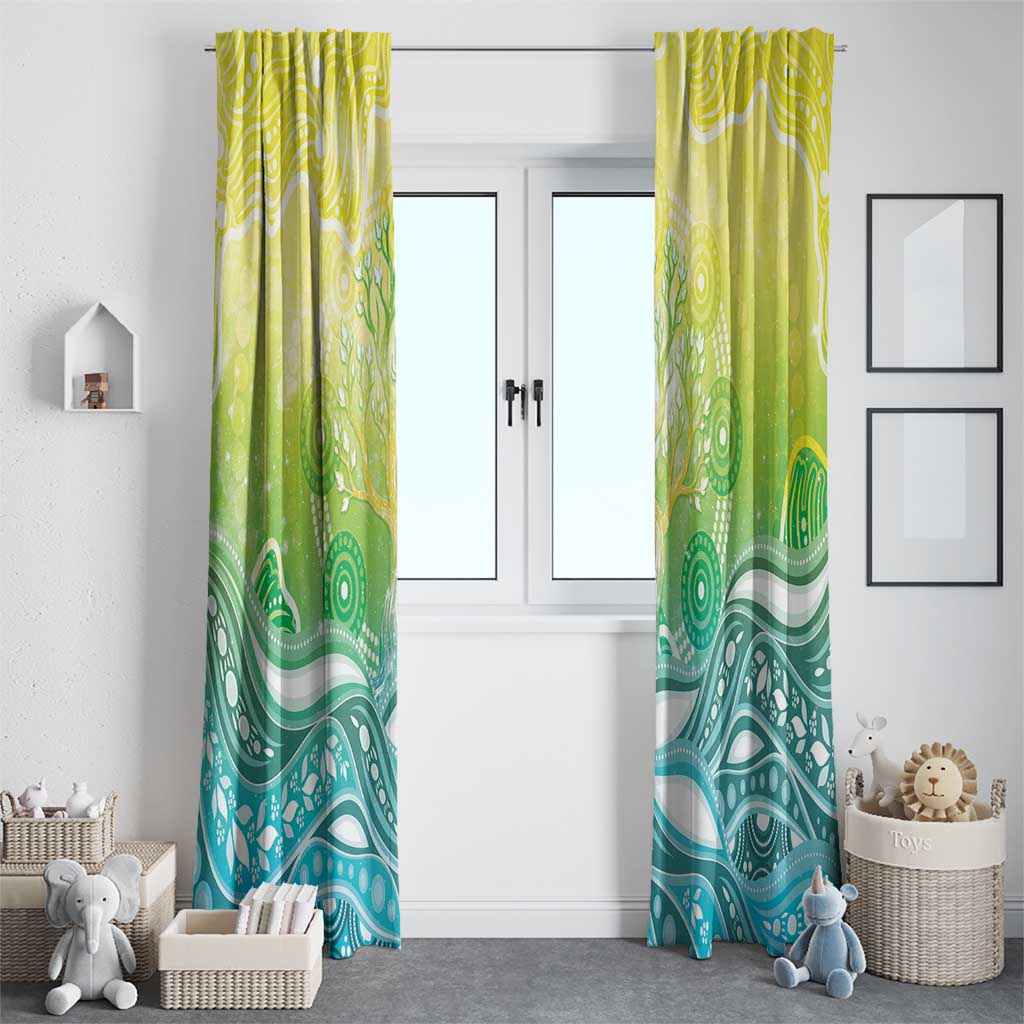 Australia NAIDOC Week Window Curtain Eternal Spirit Tree Pastel Gradient