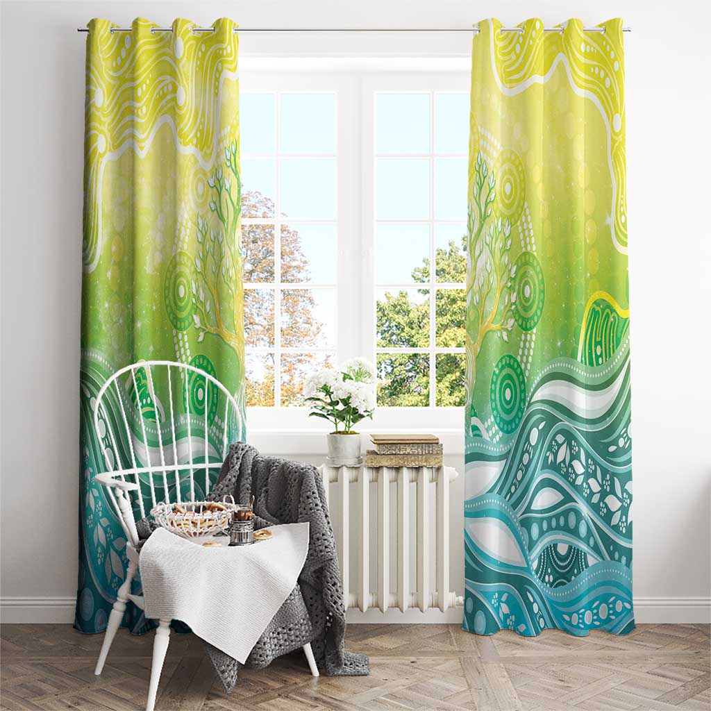 Australia NAIDOC Week Window Curtain Eternal Spirit Tree Pastel Gradient