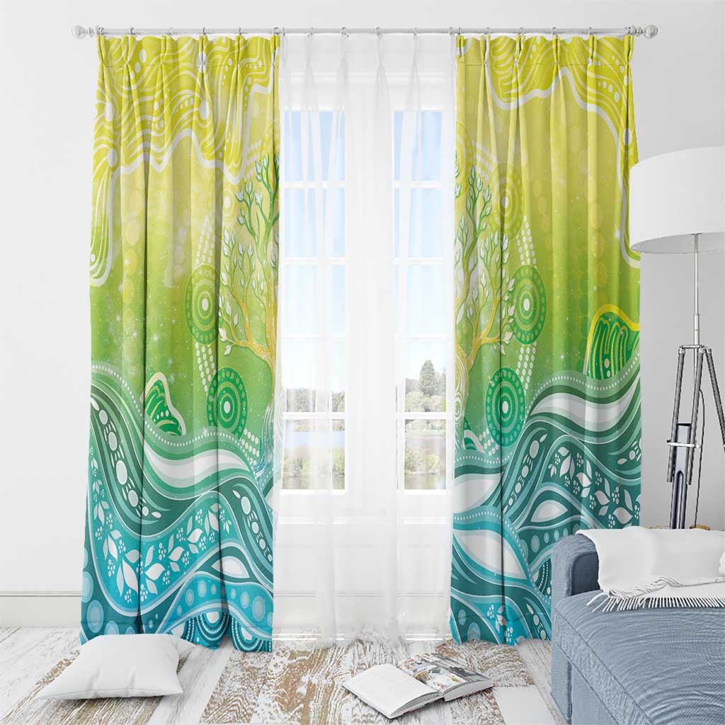 Australia NAIDOC Week Window Curtain Eternal Spirit Tree Pastel Gradient