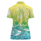 Australia NAIDOC Week Women Polo Shirt Eternal Spirit Tree Pastel Gradient