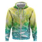 Australia NAIDOC Week Zip Hoodie Eternal Spirit Tree Pastel Gradient