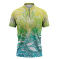 Australia NAIDOC Week Zipper Polo Shirt Eternal Spirit Tree Pastel Gradient