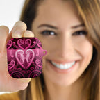 Aotearoa Breast Cancer AirPods Case Maori Tribal Pattern