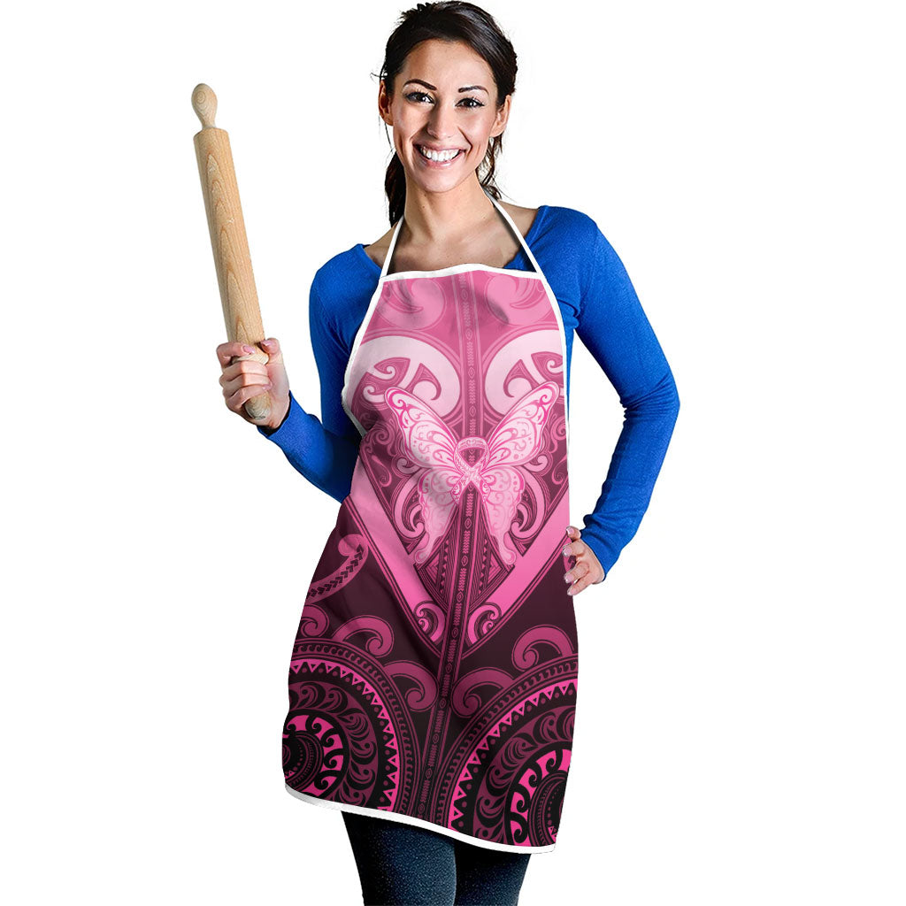 Aotearoa Breast Cancer Apron Maori Tribal Pattern