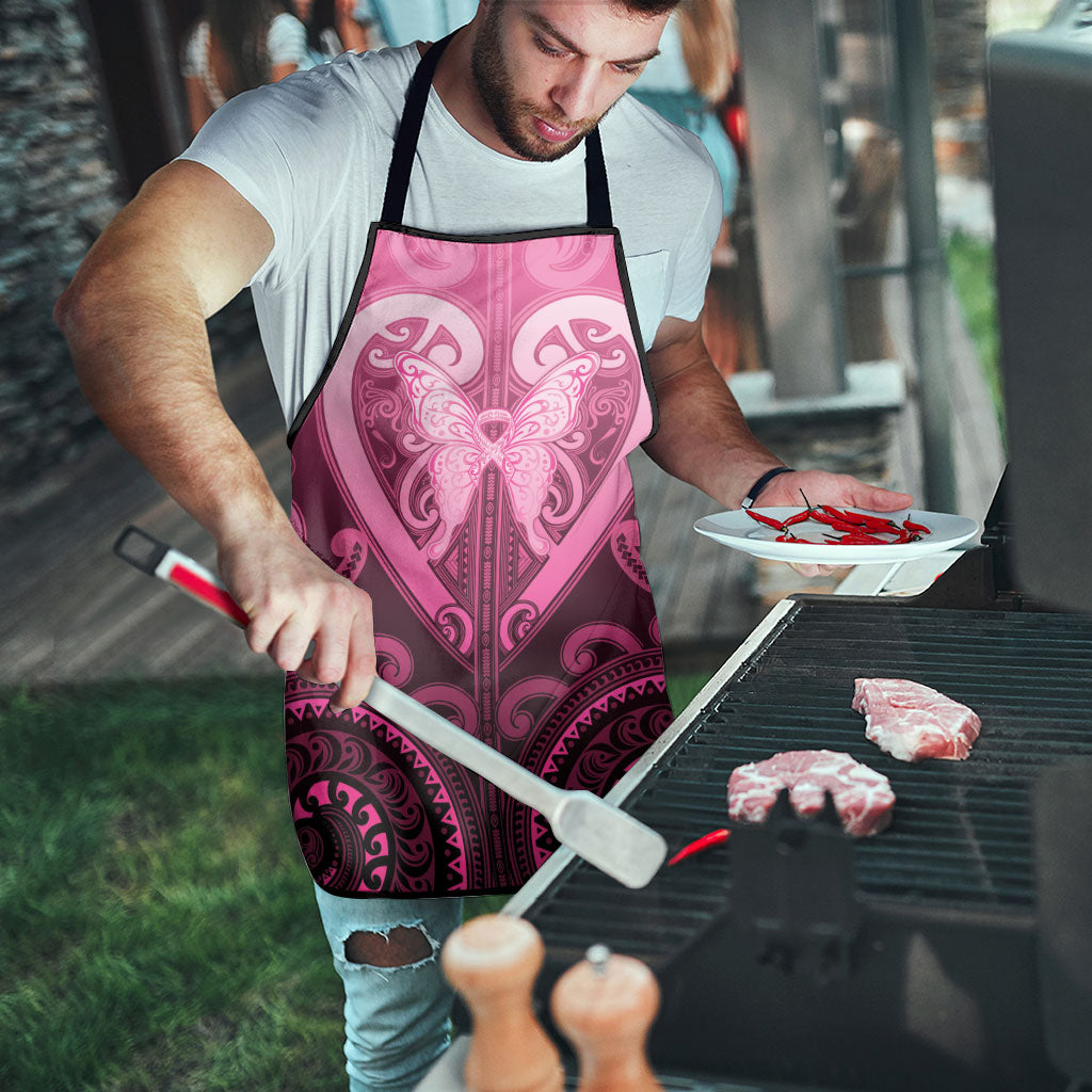 Aotearoa Breast Cancer Apron Maori Tribal Pattern