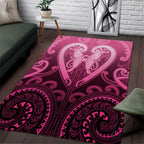 Aotearoa Breast Cancer Area Rug Maori Tribal Pattern