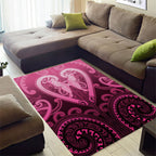 Aotearoa Breast Cancer Area Rug Maori Tribal Pattern