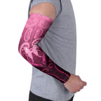 Aotearoa Breast Cancer Arm Sleeves Maori Tribal Pattern