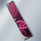 Aotearoa Breast Cancer Auto Sun Shade Maori Tribal Pattern